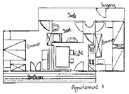 Appartement Südtirol Grundriss Haus Hollaus in Tirol