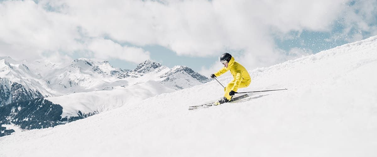 Skifahrer im Zillertal Tirol